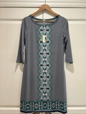 NWT MAX STUDIO Geometric Shift Dress